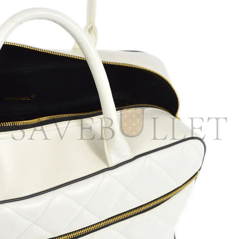 CHANEL LEATHER TRAVEL BAG A05943 (46*27*15cm)